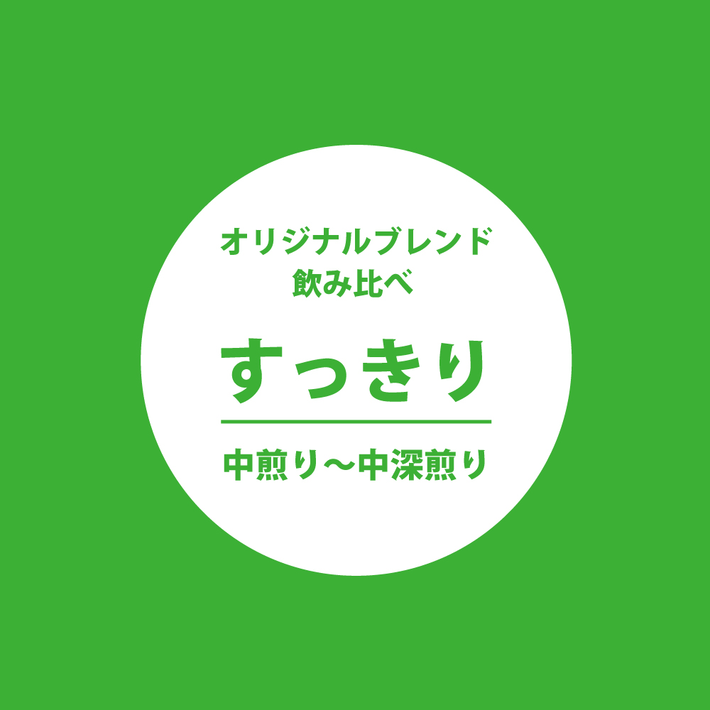 ＜すっきり＞オリジナルブレンド飲み比べセット(中煎り〜中深煎り)　送料無料