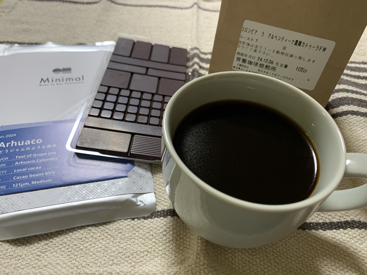 コーヒーと一緒にチョコレートはいかがでしょうか