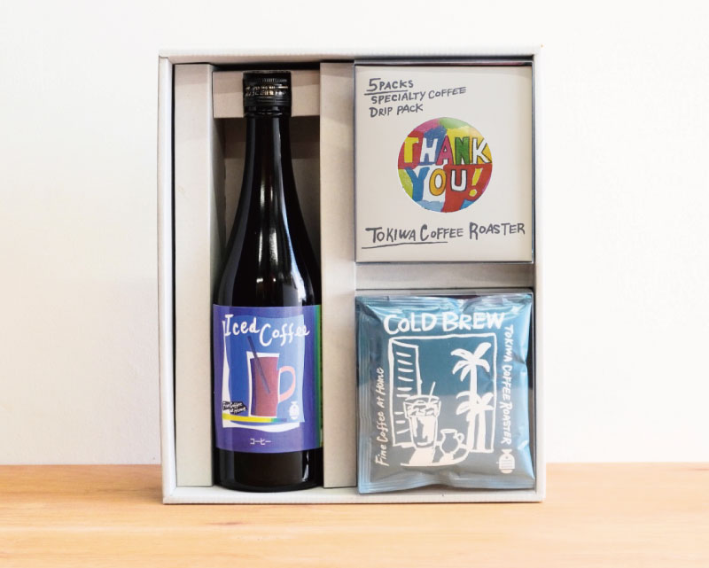 サマーBOX　アイスコーヒーボトルとサンクスアソート＆水出し