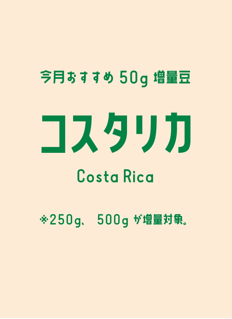 増量コスタリカ